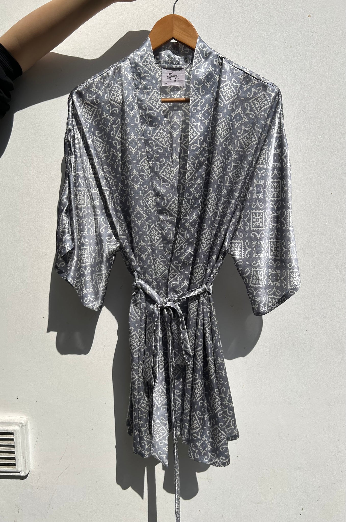 Dream About Me Short Silk Robe: Hecate